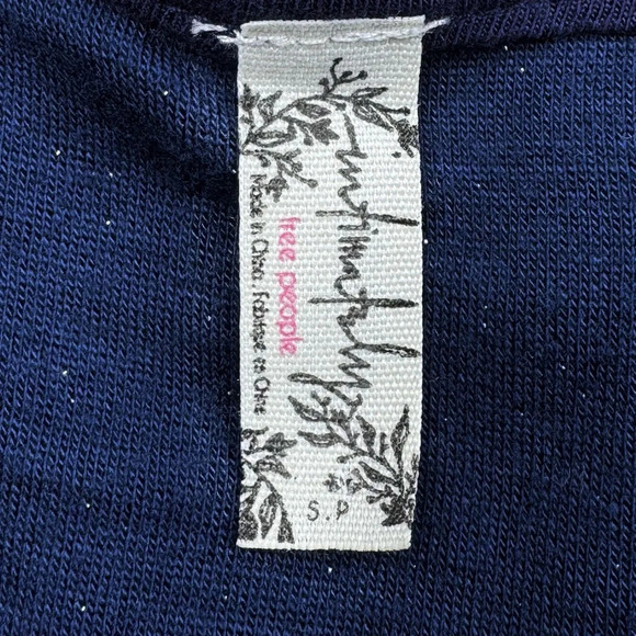 Free People Lola Maxi Slip Dress Navy Silver Glitter Romantic Fairy Festival - Picture 5 of 15